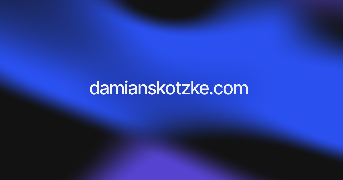 Damian Skotzke | Product Designer